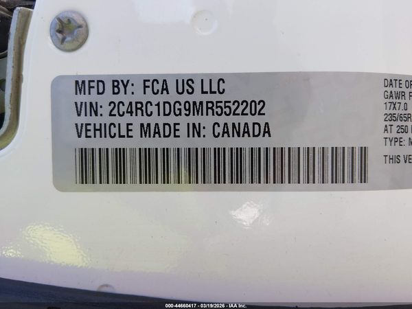 2021 CHRYSLER VOYAGER LXI — I9