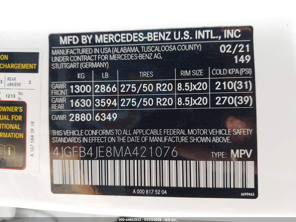 2021 MERCEDES-BENZ GLE 350 GLE350