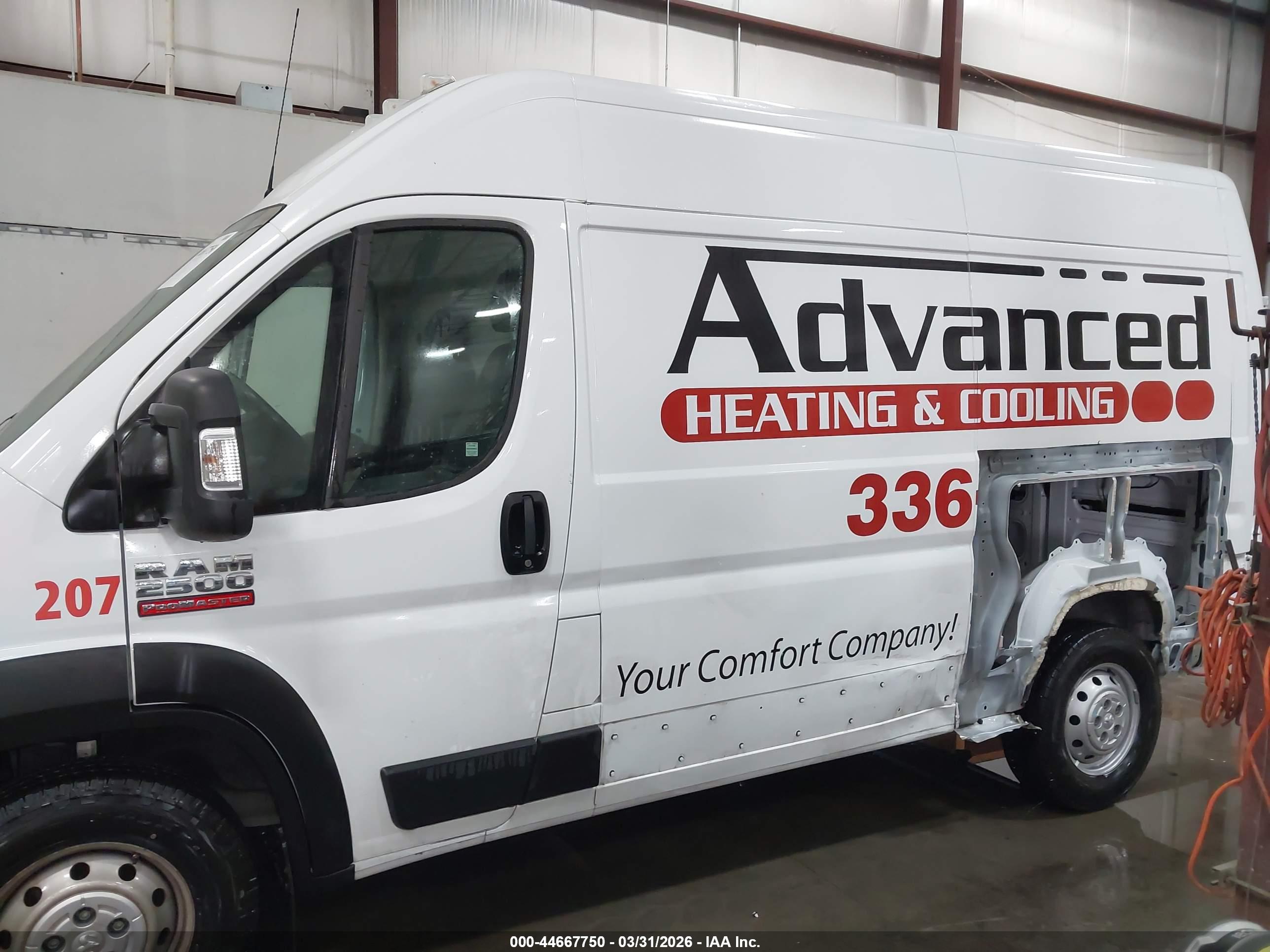 2020 RAM PROMASTER 2500 HIGH ROOF 136 WB
