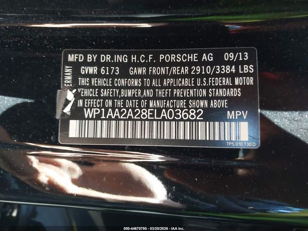 2014 PORSCHE CAYENNE