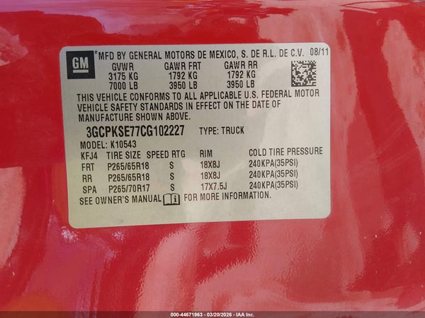 2012 CHEVROLET SILVERADO 1500 LT — I9