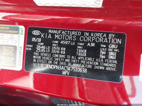 2019 KIA SPORTAGE EX