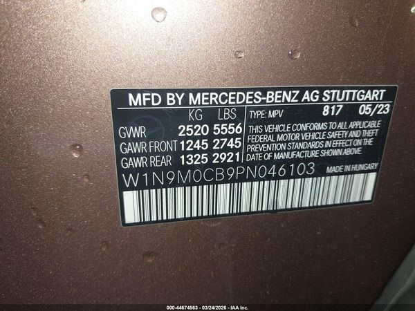 2023 MERCEDES-BENZ EQB 250 SUV EQB250+