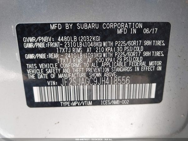2018 SUBARU FORESTER 2.5I PREMIUM