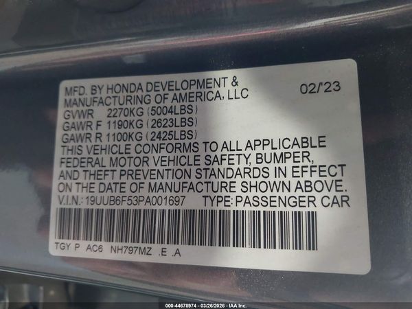 2023 ACURA TLX A-SPEC PACKAGE