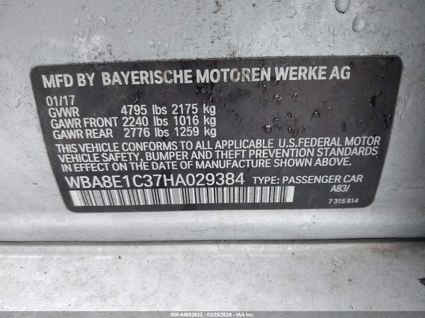 2017 BMW 330E IPERFORMANCE