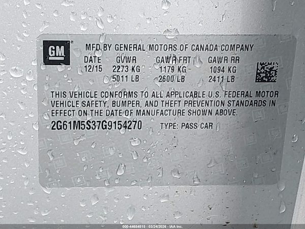 2016 CADILLAC XTS LUXURY COLLECTION