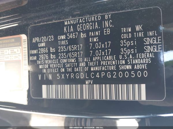 2023 KIA SORENTO LX