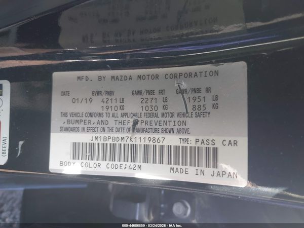 2019 MAZDA MAZDA3 PREFERRED PACKAGE