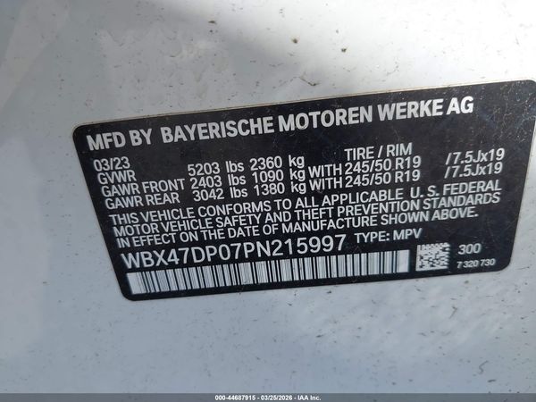 2023 BMW X3 SDRIVE30I