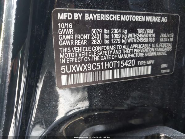 2017 BMW X3 XDRIVE28I
