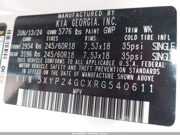 2024 KIA TELLURIDE LX