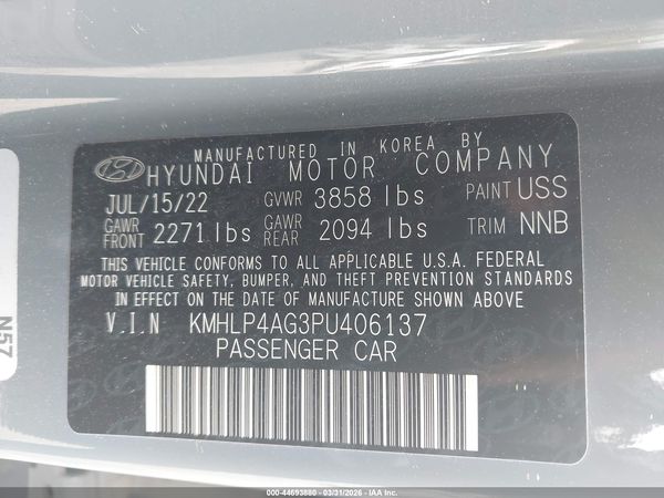 2023 HYUNDAI ELANTRA LIMITED