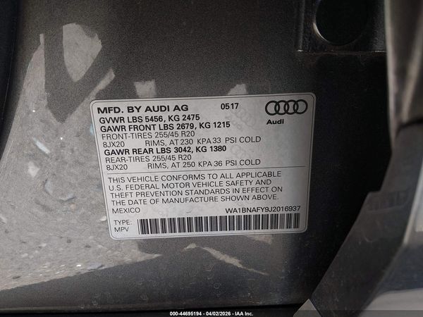 2018 AUDI Q5