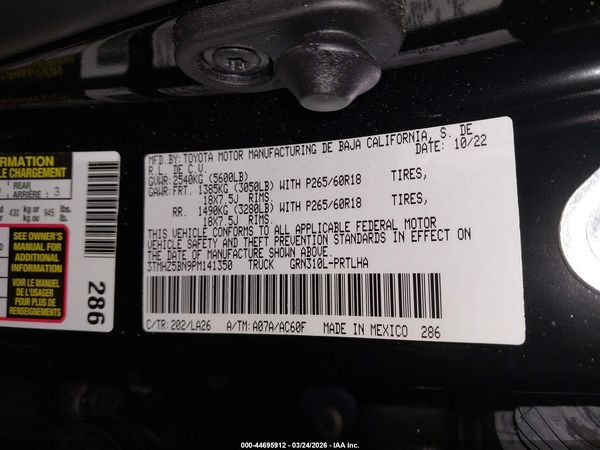 2023 TOYOTA TACOMA LIMITED