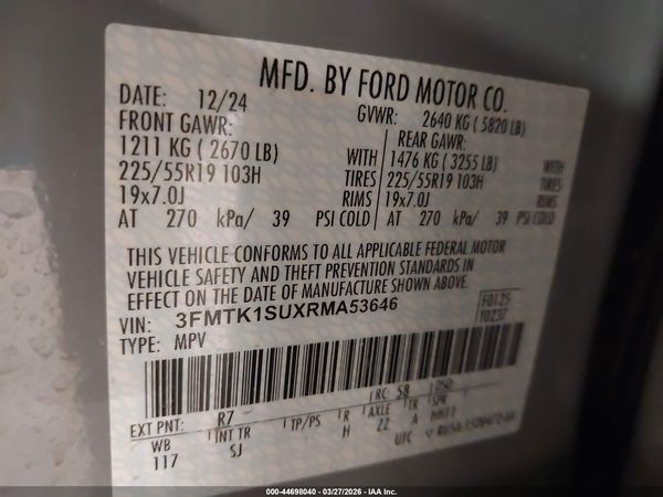 2024 FORD MUSTANG MACH-E SELECT
