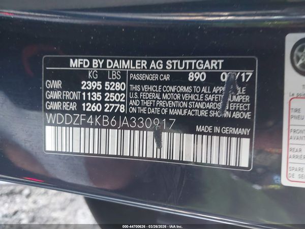 2018 MERCEDES-BENZ E 300 4MATIC