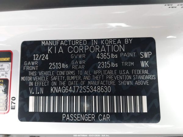 2025 KIA K5 GT-LINE