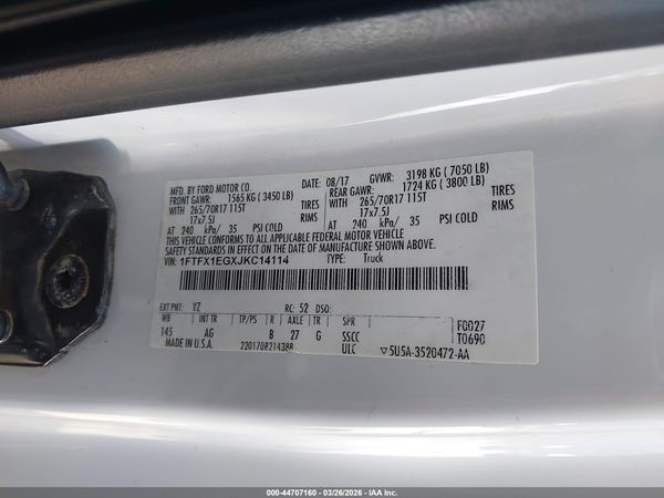 2018 FORD F-150 XL