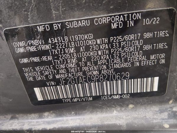 2023 SUBARU CROSSTREK PREMIUM