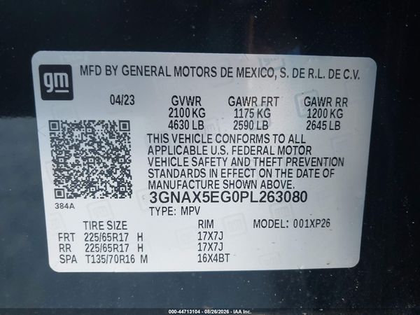 2023 CHEVROLET EQUINOX AWD 1FL — I9