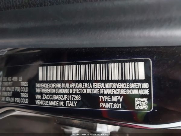 2018 JEEP RENEGADE SPORT 4X4
