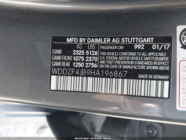 2017 MERCEDES-BENZ E 300 E300