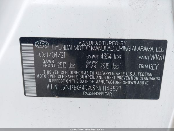 2022 HYUNDAI SONATA SE