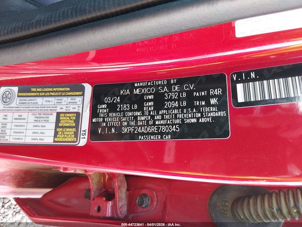2024 KIA FORTE LXS