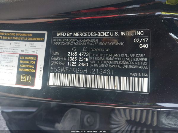 2017 MERCEDES-BENZ C 300 4MATIC