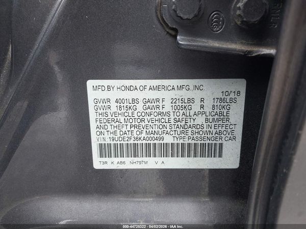 2019 ACURA ILX STANDARD
