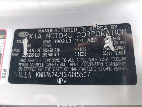 2016 KIA SOUL Plus