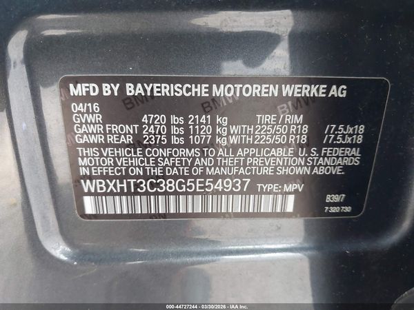2016 BMW X1 XDRIVE28I