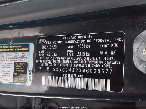 2021 KIA K5 LXS