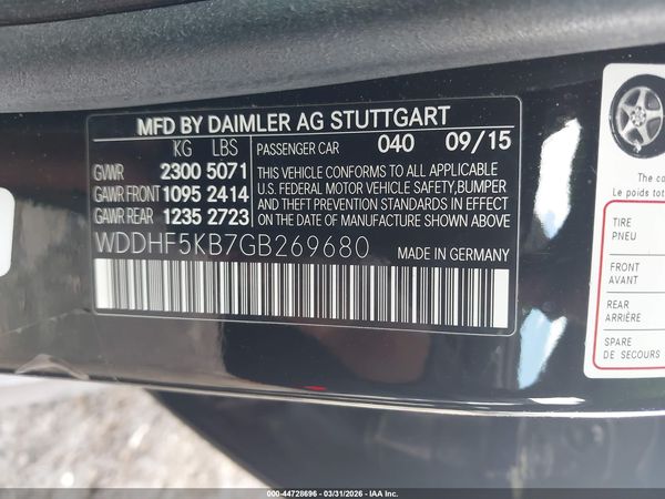 2016 MERCEDES-BENZ E 350 E350