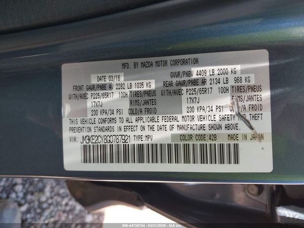 2016 MAZDA CX-5 TOURING
