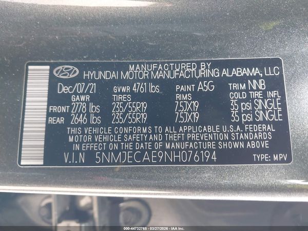 2022 HYUNDAI TUCSON LIMITED