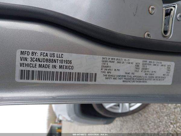 2022 JEEP COMPASS LATITUDE 4X4