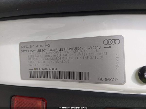 2021 AUDI A5 SPORTBACK