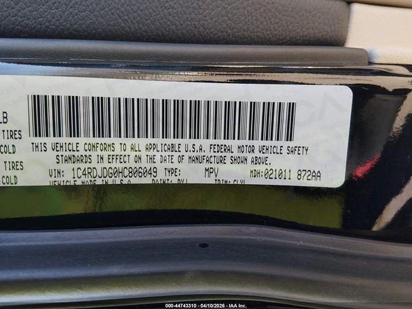 2017 DODGE DURANGO GT AWD