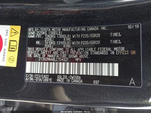 2020 LEXUS RX 350 350 Premium