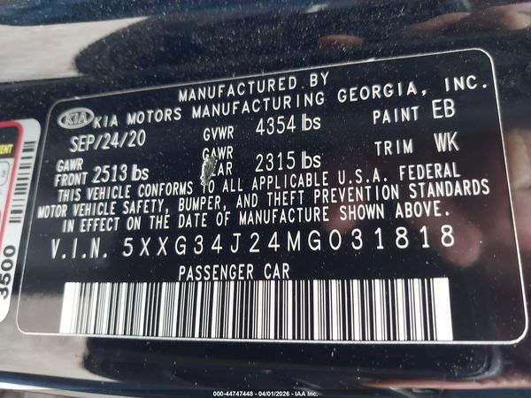 2021 KIA K5 EX