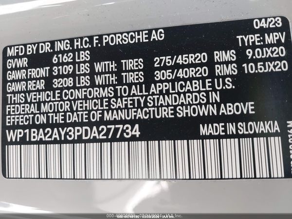 2023 PORSCHE CAYENNE COUPE PLATINUM EDITION