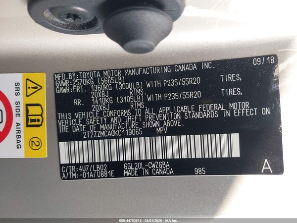 2019 LEXUS RX 350 350 Base/F Sport