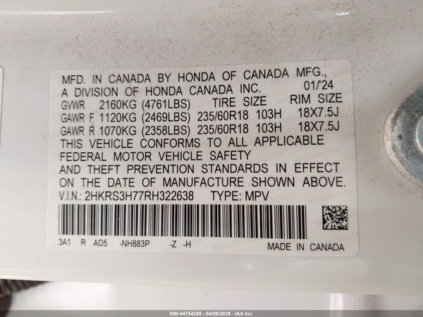 2024 HONDA CR-V EX-L 2WD