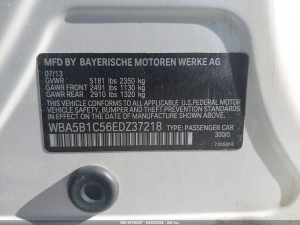 2014 BMW 535I