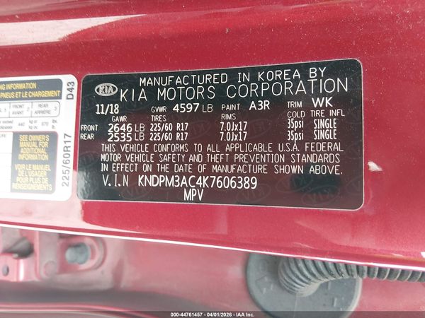 2019 KIA SPORTAGE LX