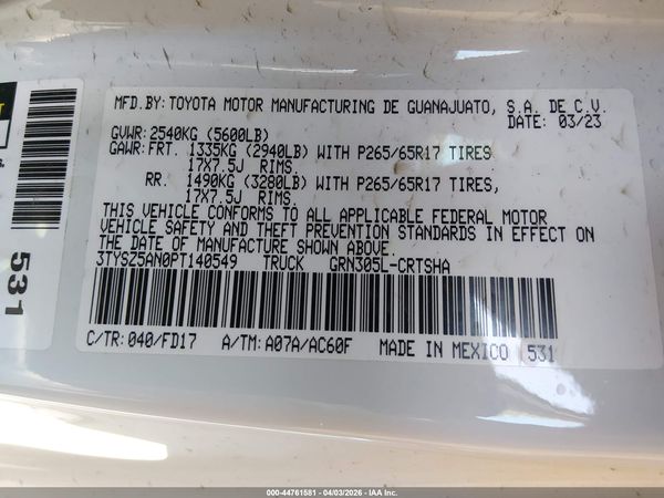 2023 TOYOTA TACOMA TRD SPORT