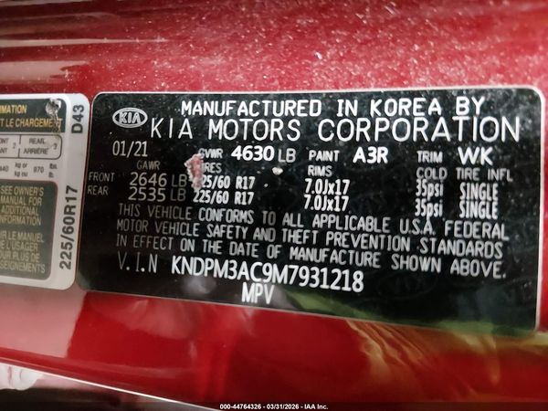 2021 KIA SPORTAGE LX
