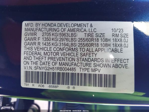 2024 HONDA PILOT EX-L 7 PASSENGER